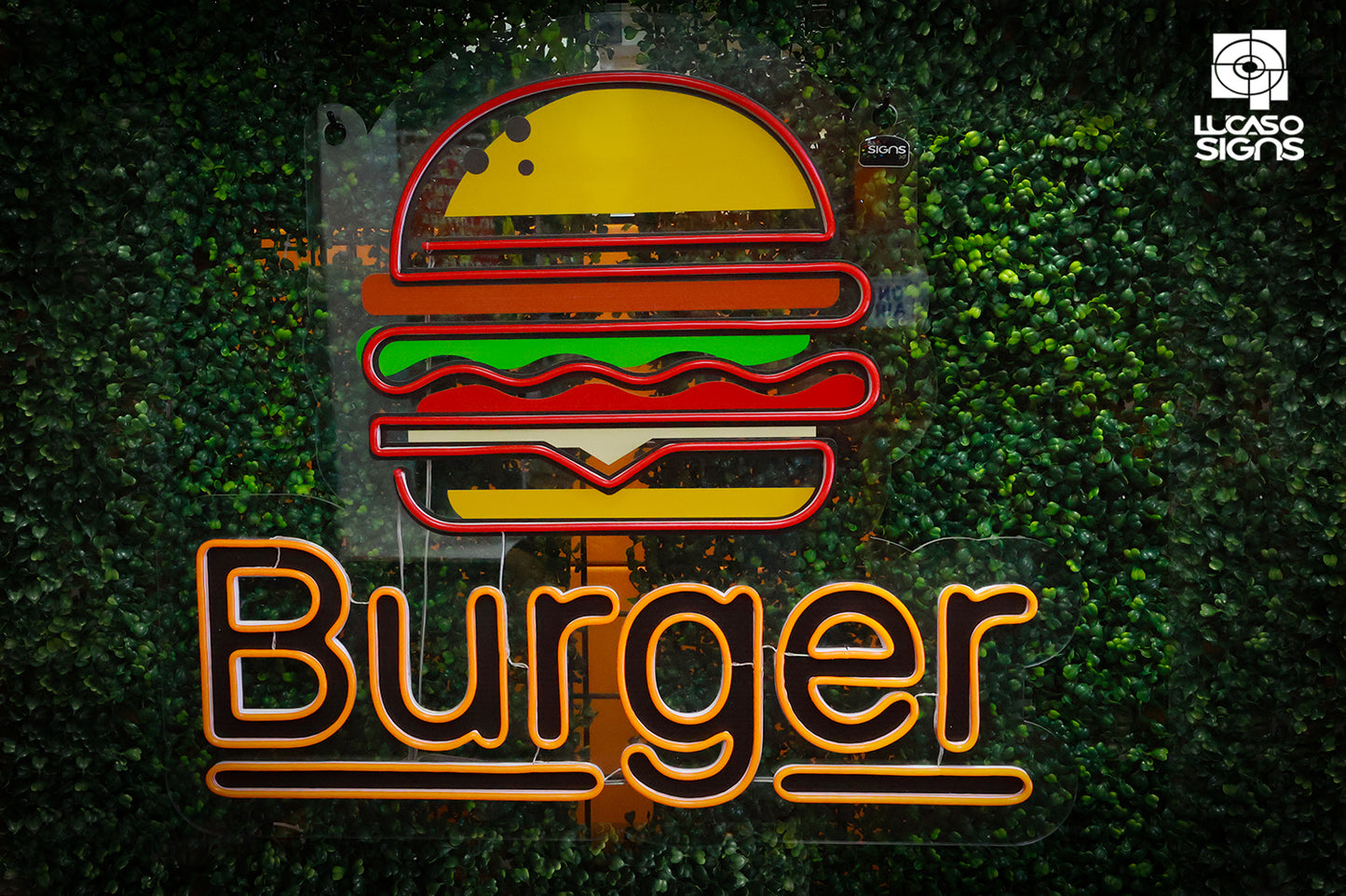 Neon Sign | Burger Sign | 29x35 Inches