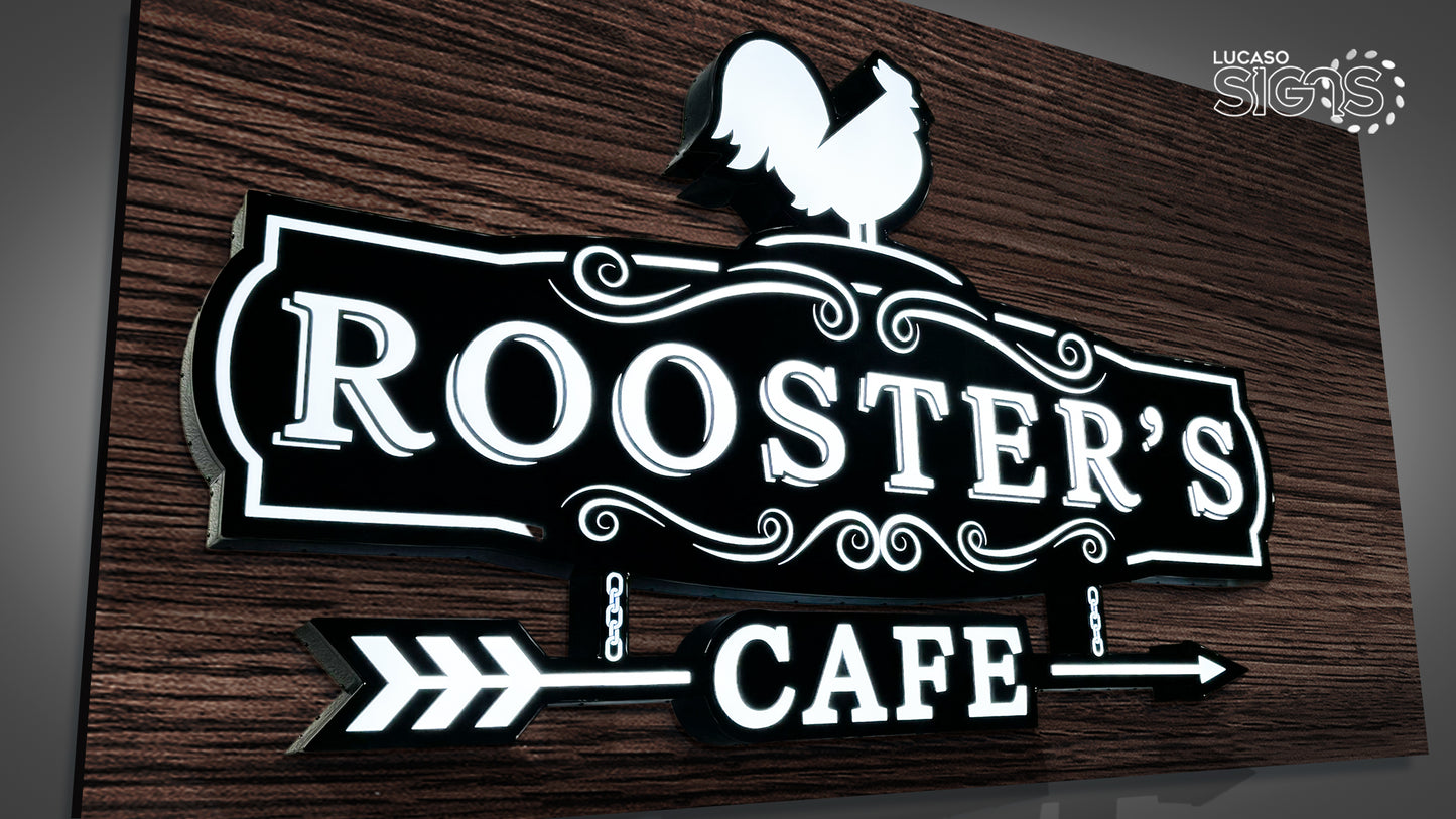 Custom LED Logo Signs for Business | Outdoor Illuminated Cloud Signs