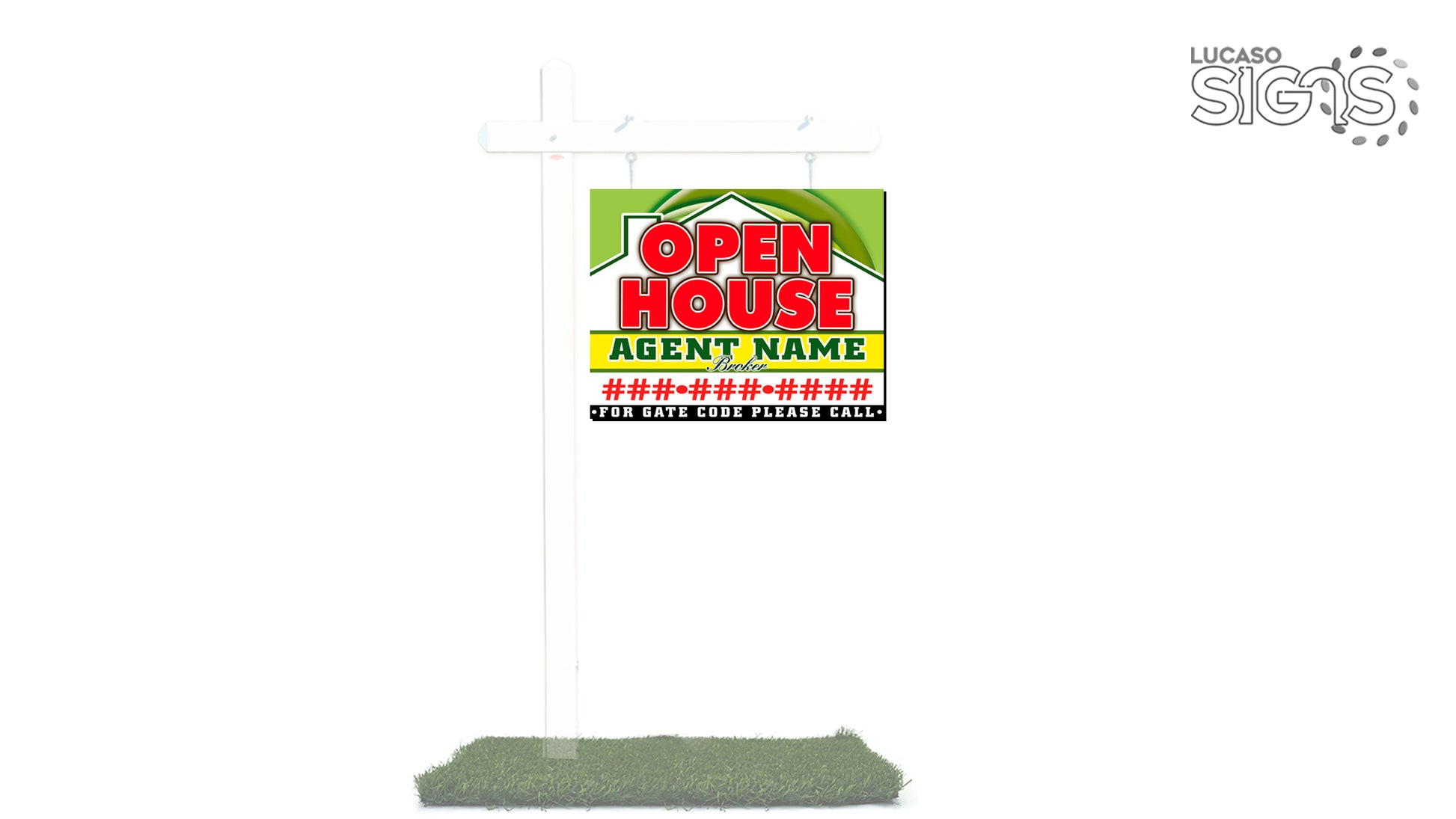 Real Estate Pole sign Custom Prints panels only