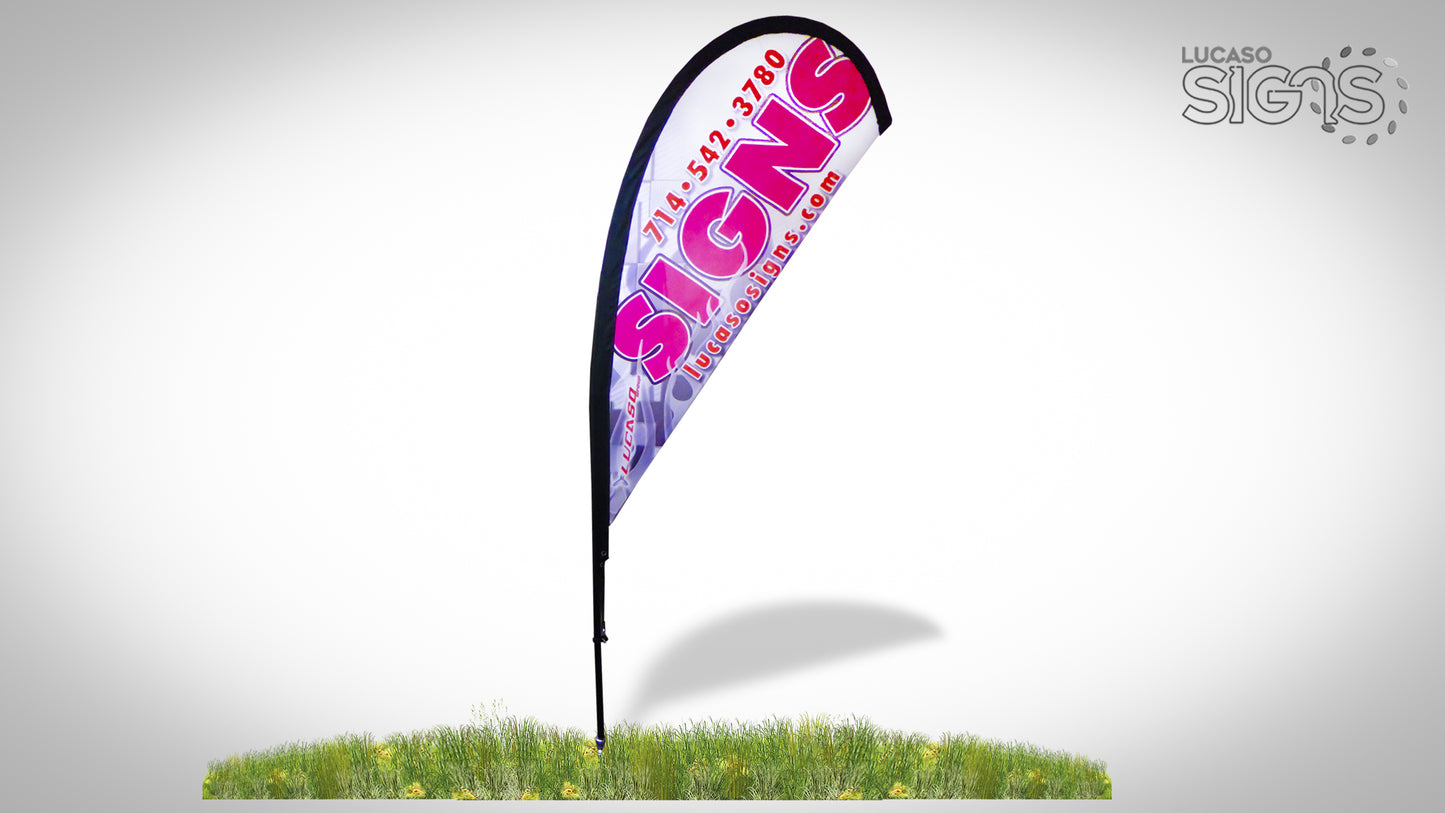 Teradrop Flag Custom double sided