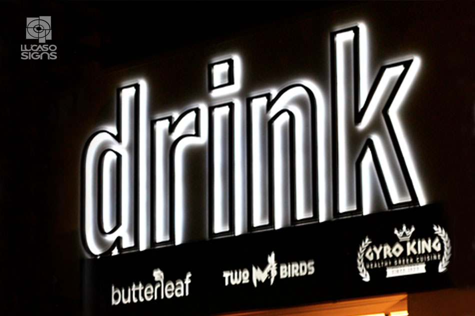 Reverse Channel Letters LED Signs "Halo" 2 BuySigns.Shop