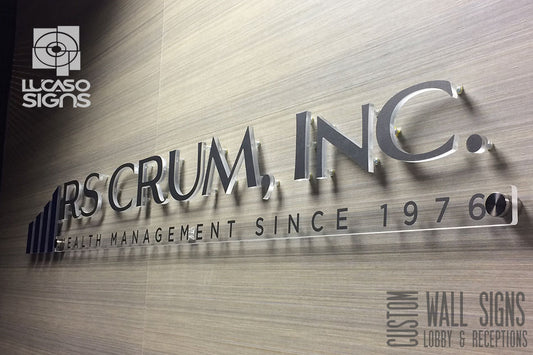 Lobby Signs custom for Reception and Walls 1 BuySigns.Shop