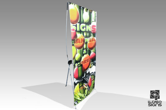Banner Stand Economic | Single Sided with carry case | Custom print optional 32"x 79"
