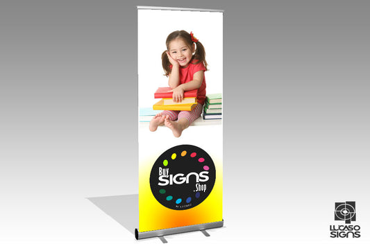 Retractable Banner Stand | Custom Print | 32 x 79 Inches