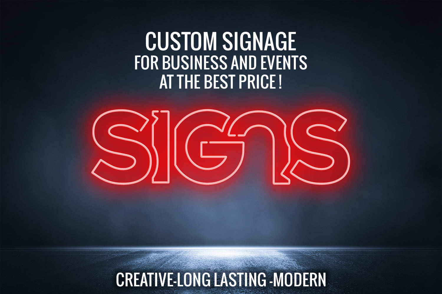 Custom signage for business nationwide shipping by lucaso signs