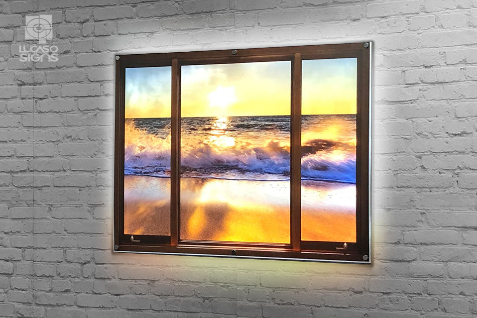 Ultra thin light boxes Custom Logos and Translucents