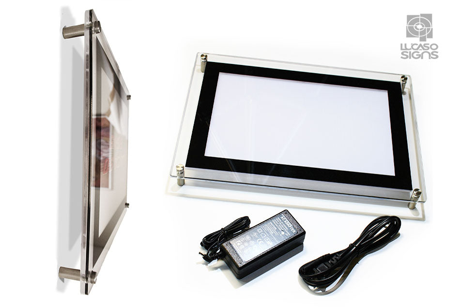 Ultra thin light boxes Custom Logos and Translucents